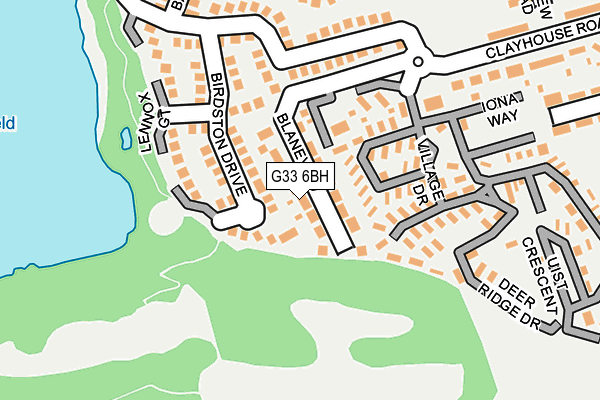 G33 6BH map - OS OpenMap – Local (Ordnance Survey)