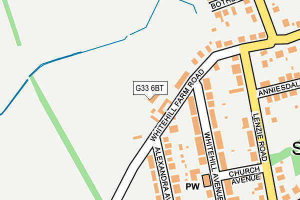 G33 6BT map - OS OpenMap – Local (Ordnance Survey)