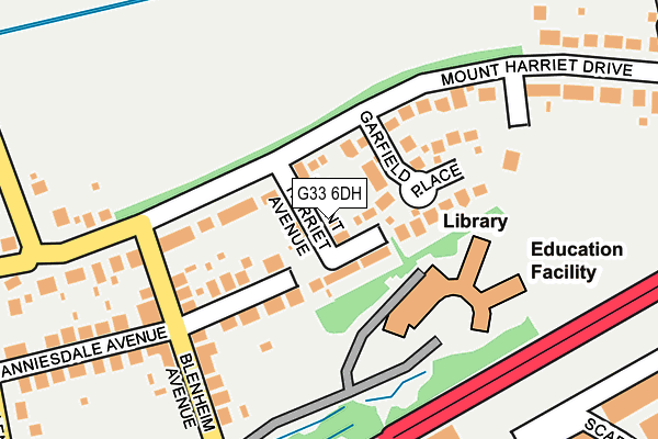 G33 6DH map - OS OpenMap – Local (Ordnance Survey)