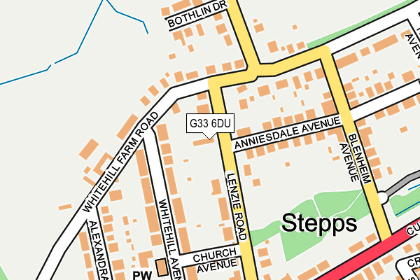 G33 6DU map - OS OpenMap – Local (Ordnance Survey)