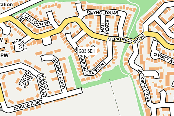 G33 6EH map - OS OpenMap – Local (Ordnance Survey)