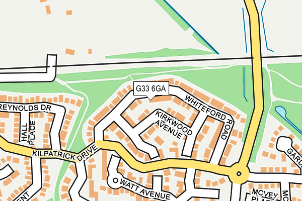 G33 6GA map - OS OpenMap – Local (Ordnance Survey)