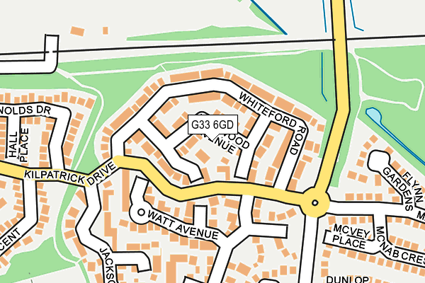 G33 6GD map - OS OpenMap – Local (Ordnance Survey)