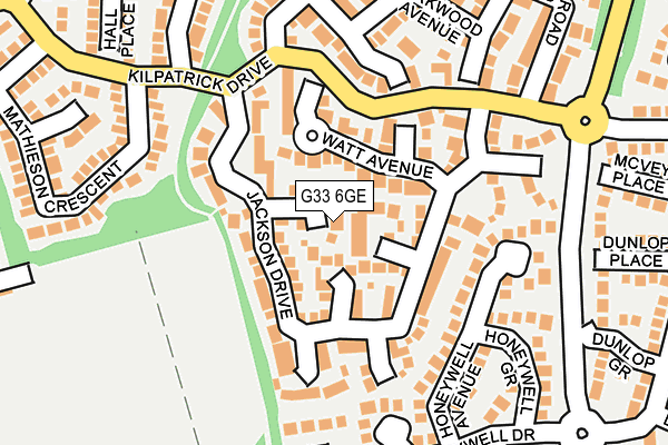 G33 6GE map - OS OpenMap – Local (Ordnance Survey)