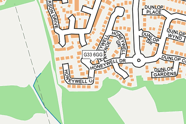 G33 6GG map - OS OpenMap – Local (Ordnance Survey)