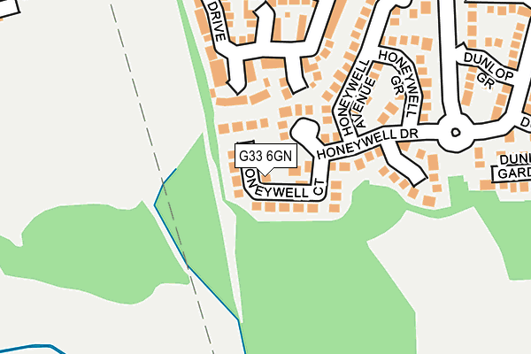 G33 6GN map - OS OpenMap – Local (Ordnance Survey)