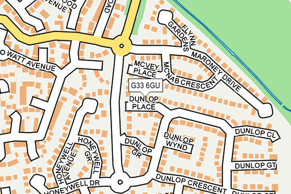 G33 6GU map - OS OpenMap – Local (Ordnance Survey)
