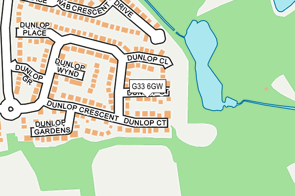 G33 6GW map - OS OpenMap – Local (Ordnance Survey)