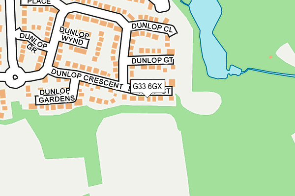 G33 6GX map - OS OpenMap – Local (Ordnance Survey)