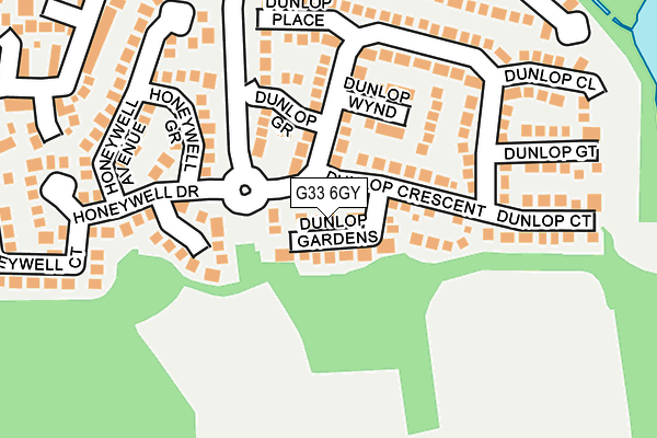 G33 6GY map - OS OpenMap – Local (Ordnance Survey)