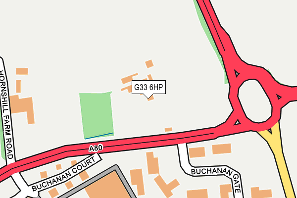 G33 6HP map - OS OpenMap – Local (Ordnance Survey)