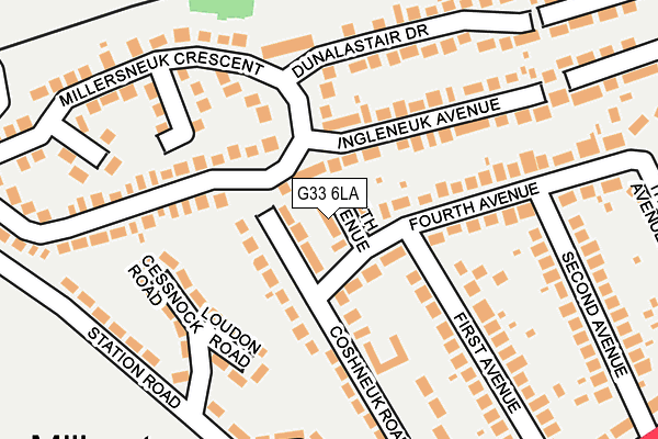 G33 6LA map - OS OpenMap – Local (Ordnance Survey)