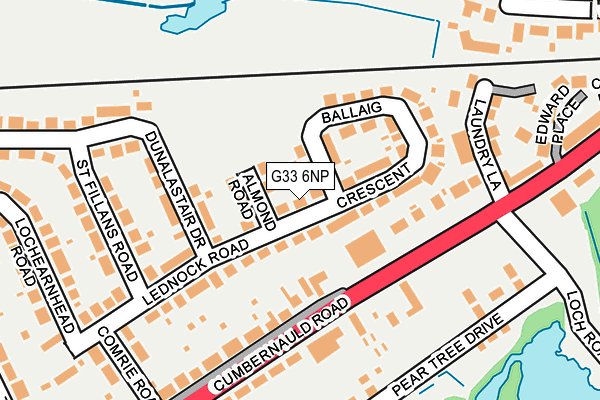 G33 6NP map - OS OpenMap – Local (Ordnance Survey)