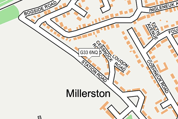 G33 6NQ map - OS OpenMap – Local (Ordnance Survey)