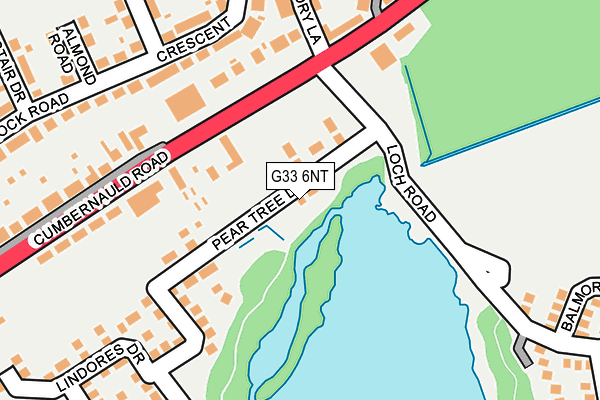 G33 6NT map - OS OpenMap – Local (Ordnance Survey)