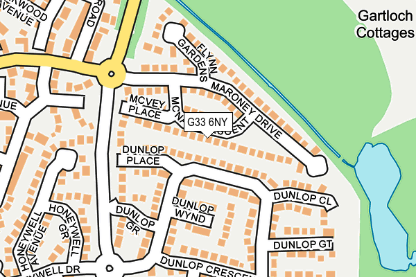 G33 6NY map - OS OpenMap – Local (Ordnance Survey)