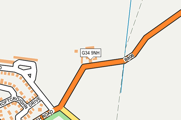 G34 9NH map - OS OpenMap – Local (Ordnance Survey)
