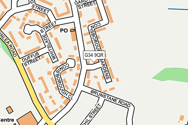 G34 9QR map - OS OpenMap – Local (Ordnance Survey)