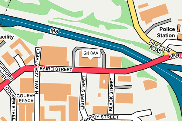 G4 0AA map - OS OpenMap – Local (Ordnance Survey)