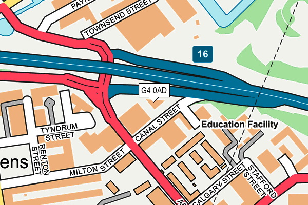 G4 0AD map - OS OpenMap – Local (Ordnance Survey)