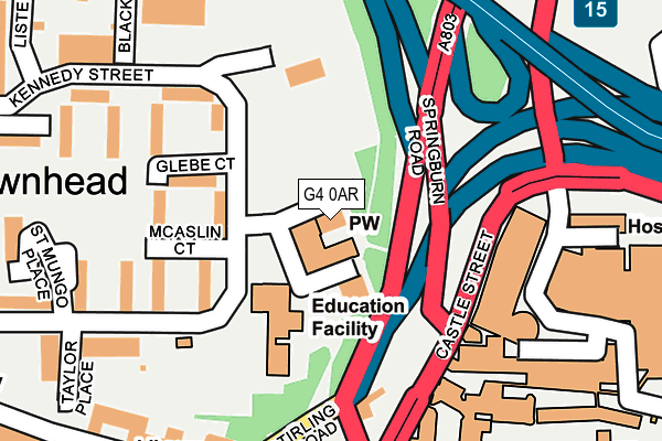 G4 0AR map - OS OpenMap – Local (Ordnance Survey)