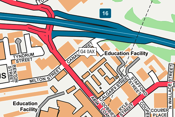 G4 0AX map - OS OpenMap – Local (Ordnance Survey)