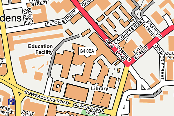 G4 0BA map - OS OpenMap – Local (Ordnance Survey)