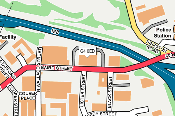 G4 0ED map - OS OpenMap – Local (Ordnance Survey)