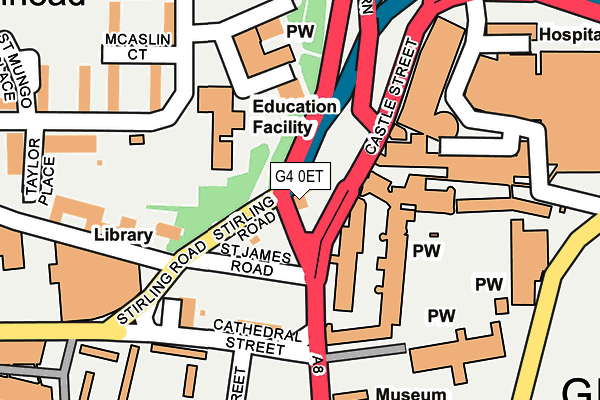 G4 0ET map - OS OpenMap – Local (Ordnance Survey)