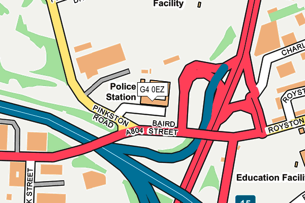 G4 0EZ map - OS OpenMap – Local (Ordnance Survey)