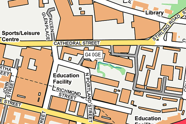 G4 0GE map - OS OpenMap – Local (Ordnance Survey)