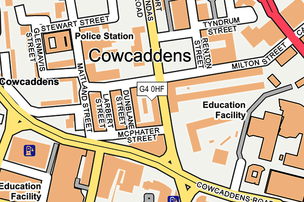 G4 0HF map - OS OpenMap – Local (Ordnance Survey)