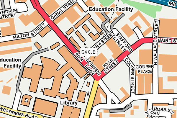 G4 0JE map - OS OpenMap – Local (Ordnance Survey)