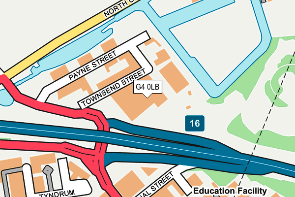 G4 0LB map - OS OpenMap – Local (Ordnance Survey)