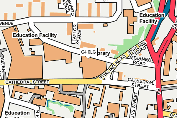 G4 0LG map - OS OpenMap – Local (Ordnance Survey)