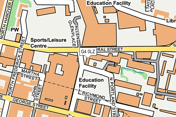 G4 0LZ map - OS OpenMap – Local (Ordnance Survey)