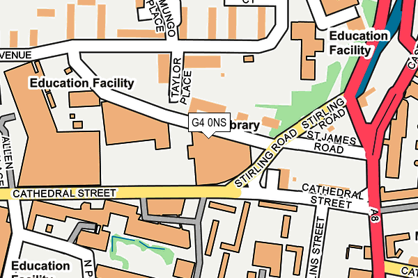G4 0NS map - OS OpenMap – Local (Ordnance Survey)