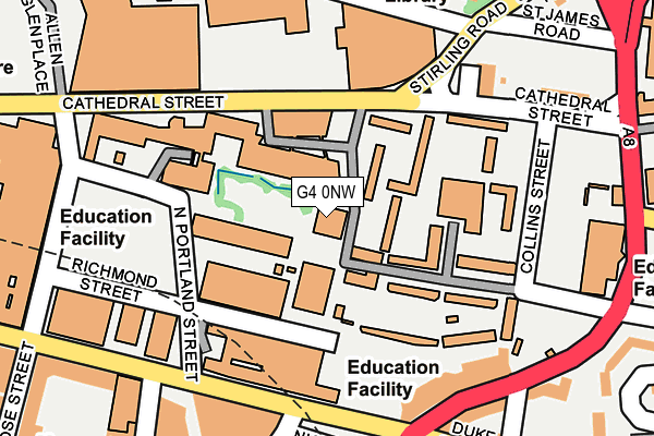 G4 0NW map - OS OpenMap – Local (Ordnance Survey)