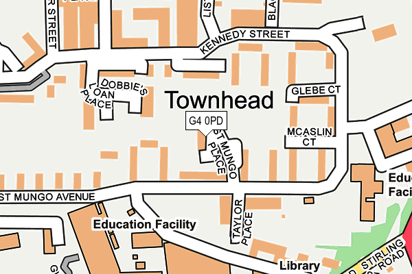 G4 0PD map - OS OpenMap – Local (Ordnance Survey)