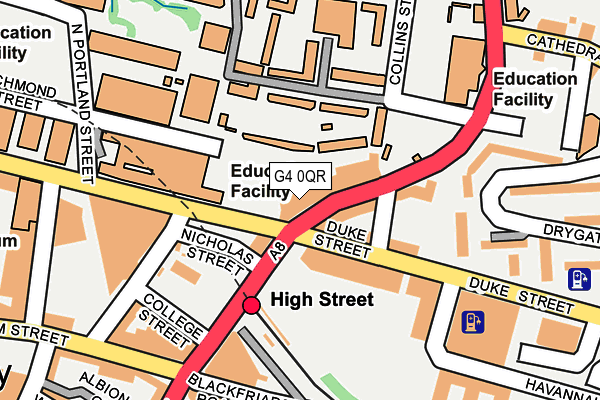 G4 0QR map - OS OpenMap – Local (Ordnance Survey)