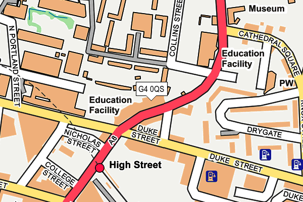 G4 0QS map - OS OpenMap – Local (Ordnance Survey)