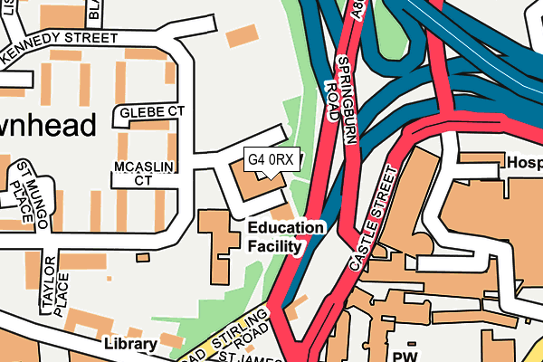 G4 0RX map - OS OpenMap – Local (Ordnance Survey)