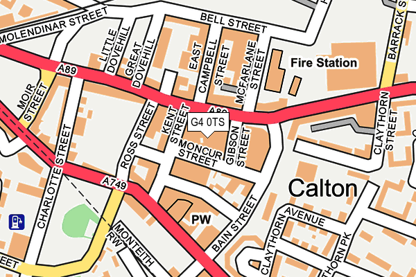 G4 0TS map - OS OpenMap – Local (Ordnance Survey)