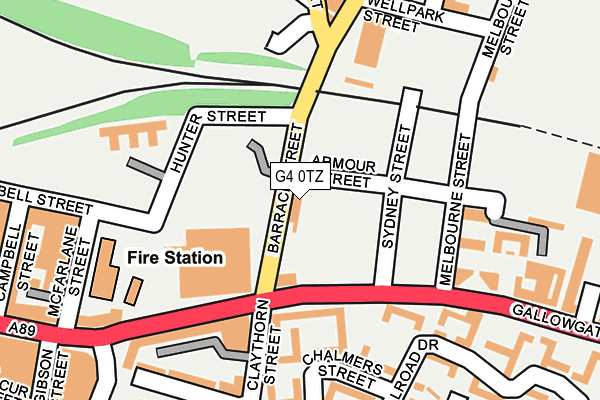 G4 0TZ map - OS OpenMap – Local (Ordnance Survey)