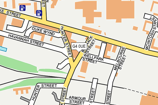 G4 0UE map - OS OpenMap – Local (Ordnance Survey)