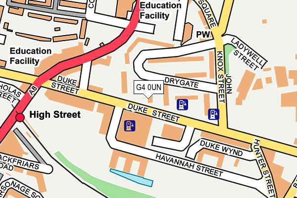 G4 0UN map - OS OpenMap – Local (Ordnance Survey)