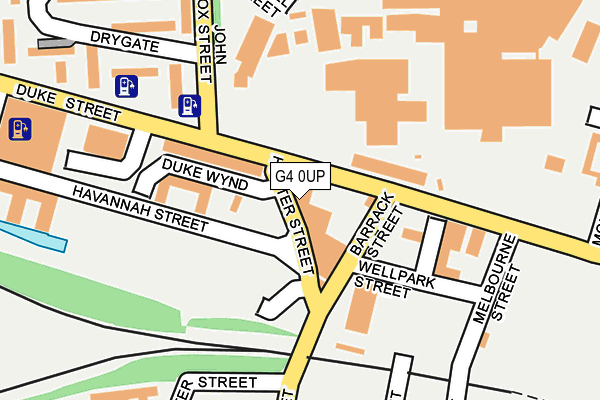 G4 0UP map - OS OpenMap – Local (Ordnance Survey)