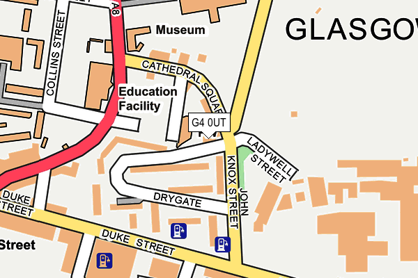 G4 0UT map - OS OpenMap – Local (Ordnance Survey)