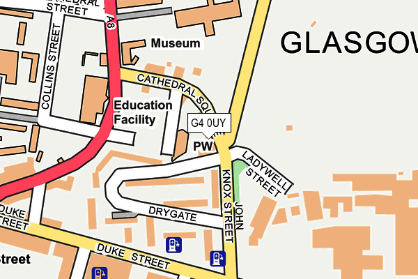 G4 0UY map - OS OpenMap – Local (Ordnance Survey)