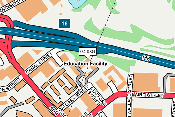 G4 0XG map - OS OpenMap – Local (Ordnance Survey)